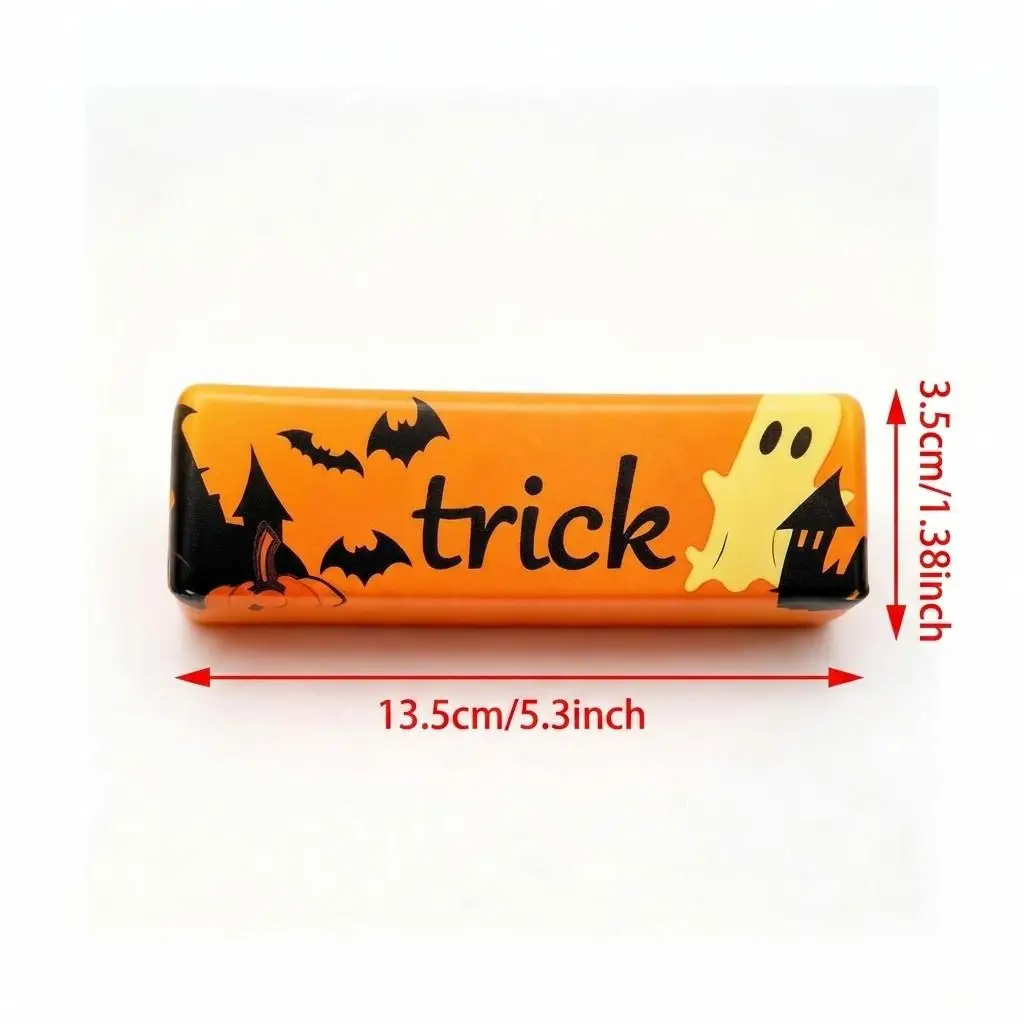 1Pc/12Pcs Halloween Fake Butter Stick Squishy Toy, Super Sticky PU Spooky Squeeze Ball, Ultra Slow Rising Sensory Fidget Relief