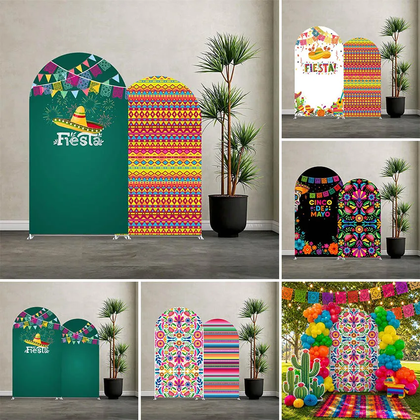 Mehofond Custom Mexican Fiesta Cinco De Mayo Boho Mexico Birthday Party Baby Shower Wedding Cover Arch Background Decor Backdrop
