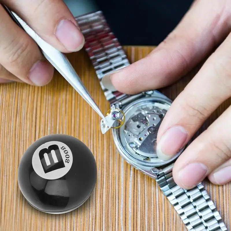Bola de reparación de relojes, goma inflable de 6,5 cm de diámetro, fácil uso, caja trasera de reloj, bola de fricción abierta, herramienta de reparación de relojes para relojero