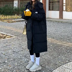 2024 moda donna autunno inverno con cappuccio caldo e antivento leggero e confortevole giacca lunga cappotto femminile in cotone con tasca