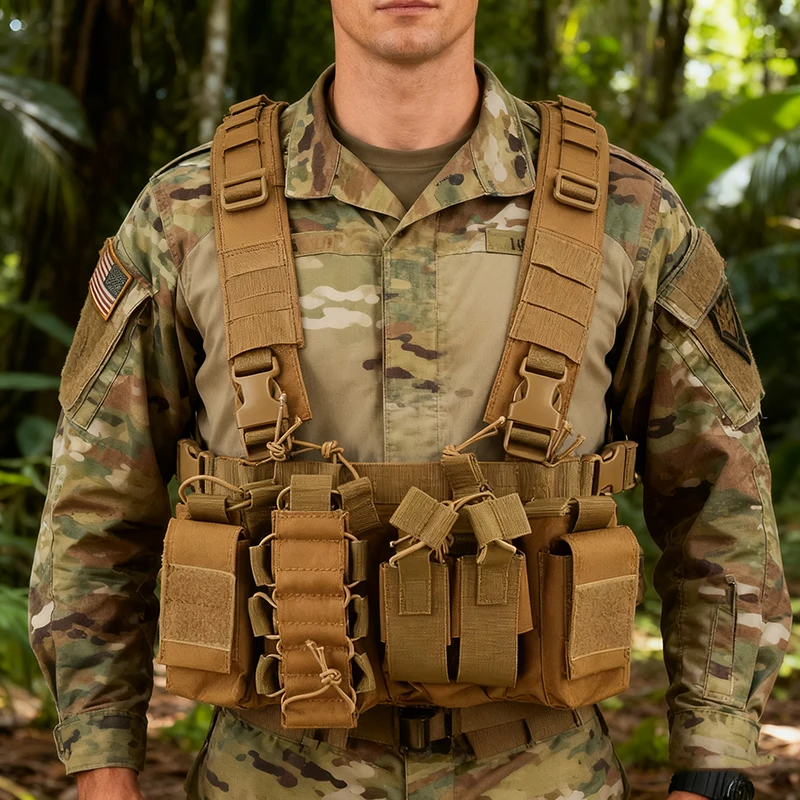 

Tactical D3 vest AK unloading Molle chest equipment transport vehicle vest hunting sling shoulder cushion vest equipment