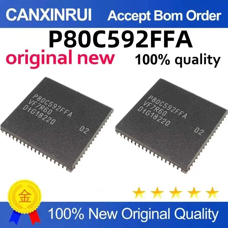 P80C592 P80C592FFA PLCC-68 8-bit microcontroller chip is new and original