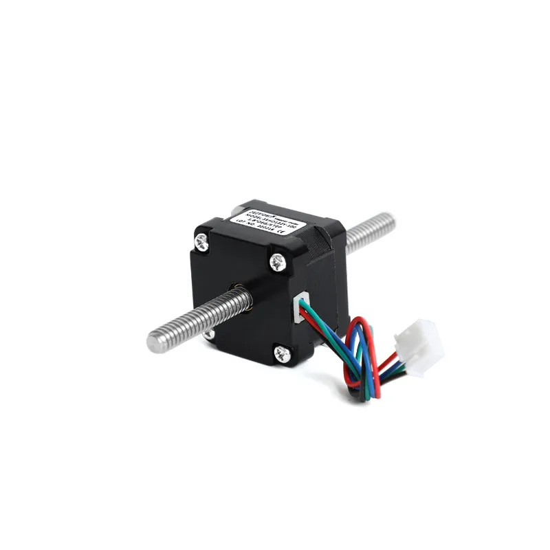 NEMA14 Non-captive stepper motor through shaft 25mm 1.2A Linear stepper motor with Tr6.5*3 lead screw