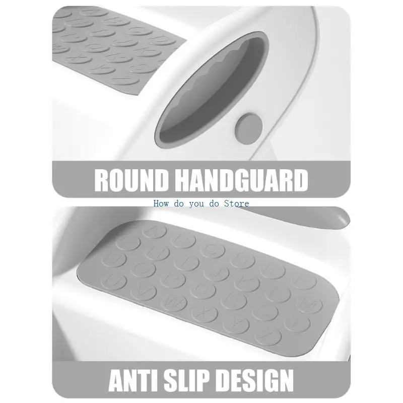 19QF مساعد سلم الطفل للحمام ونونية المرحاض وتدريب الأطفال على مقعد بخطوتين #4