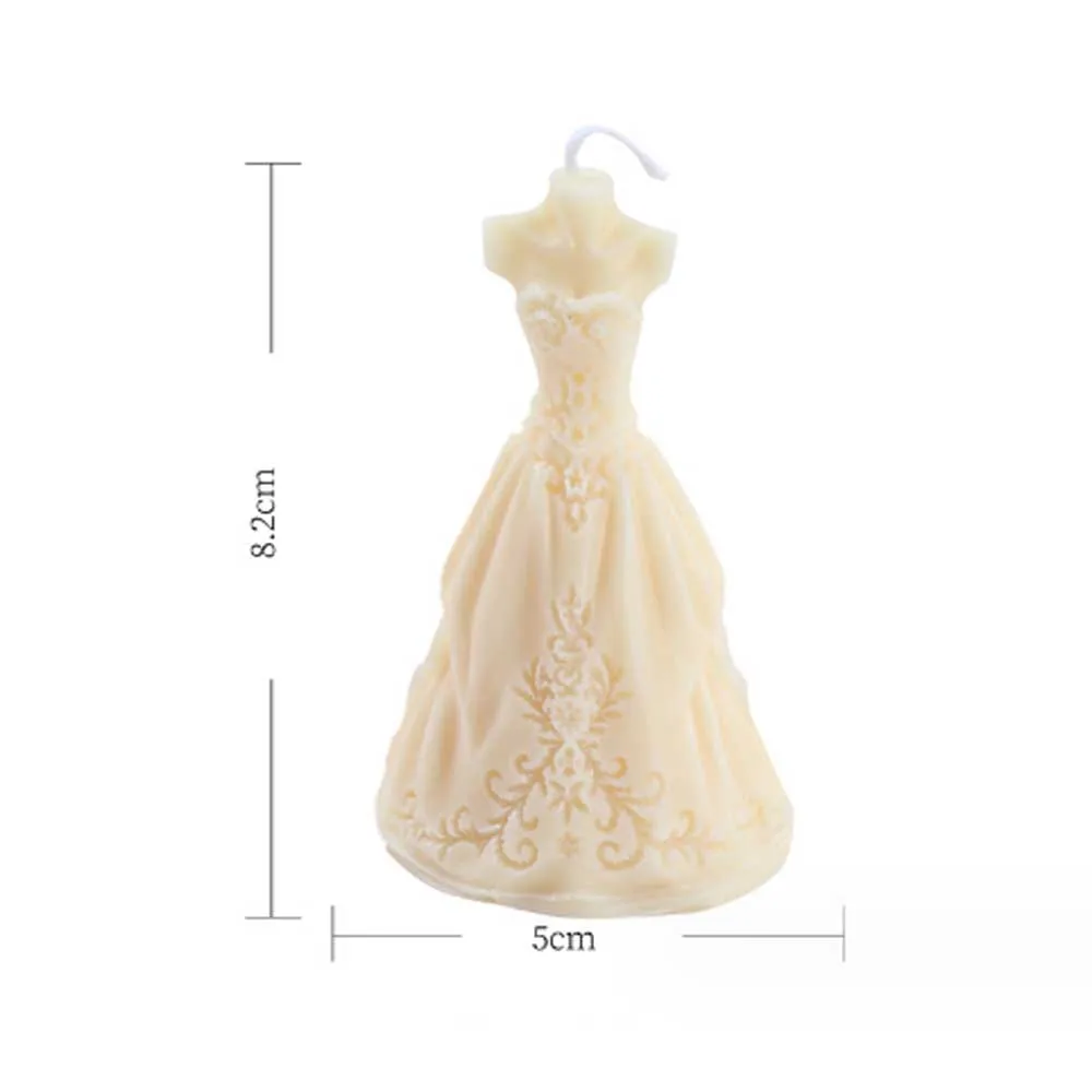 Wedding Dress Candle DIY Silicone Mold Groom suit Wedding Party Gift