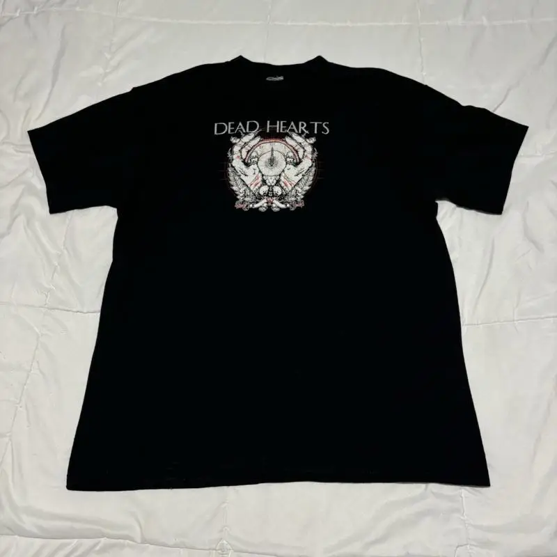 2000 Äôs Dead Hearts Band Logo T Shirt Size L Clock New York Hardcore NYHC Punk