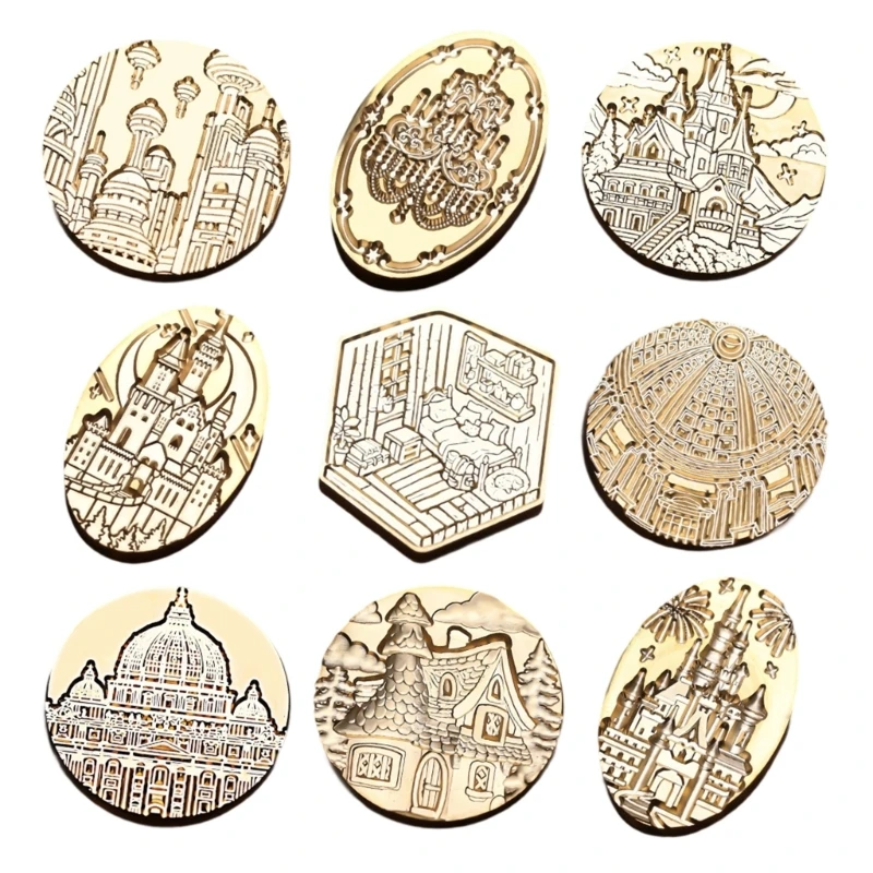 A3PD Building Animal Seal Stamp for Seal Envelope Card Party Invitation Packaging