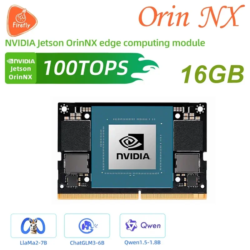 

Orin NX 16GB 100TOPS Computing Power 8-core Arm Core Board LPDDR5 260Pin NVIDIA Official OriginalNew
