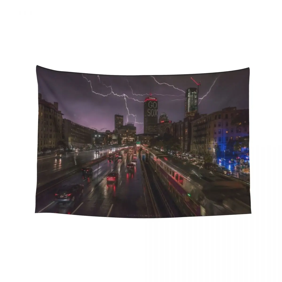 

Back Bay, Boston. Tapestry Art Mural Bathroom Decor Wall Decoration Items Tapestry