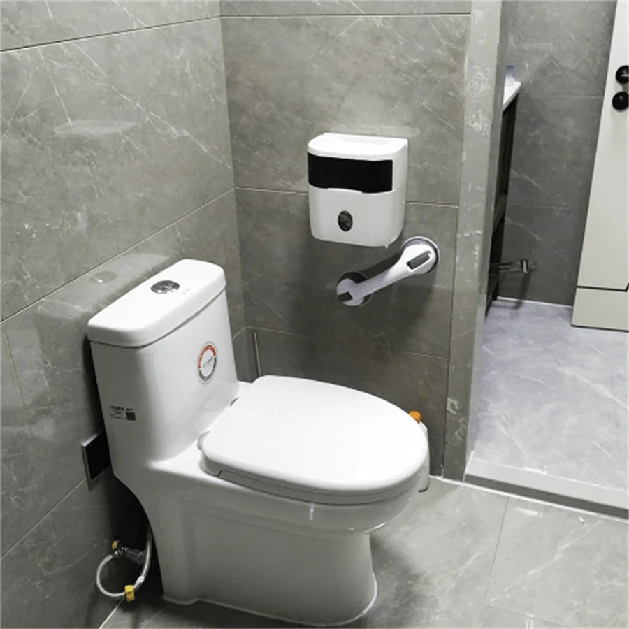 1PC Non Slip Bathroom Grab Bar with Strong Suction Cups No Drill Safety Toilet Handle