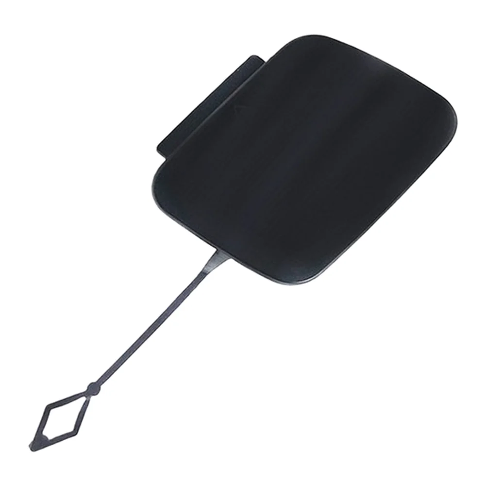 For Front Bumper Repair Front Towing Hook Cover Black Direct Replacement Part High Durability Plastic Easy Installation Process