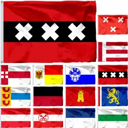 Netherlands Amsterdam City Flag Breda and Apeldoorn 3X5FT VlagArnhem 21x14cm 2x3ft Eindhoven Banner Dordrecht