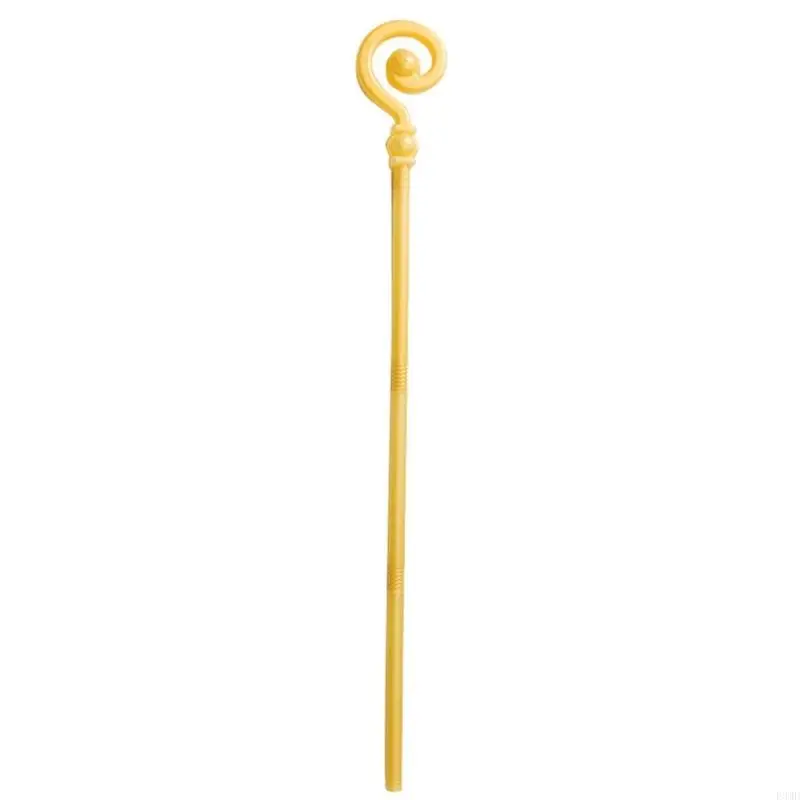 Szczegółowe plastikowe akcesoria do kostiumów ze złotego czarodzieja do przedstawień teatralnych Halloween F3MD