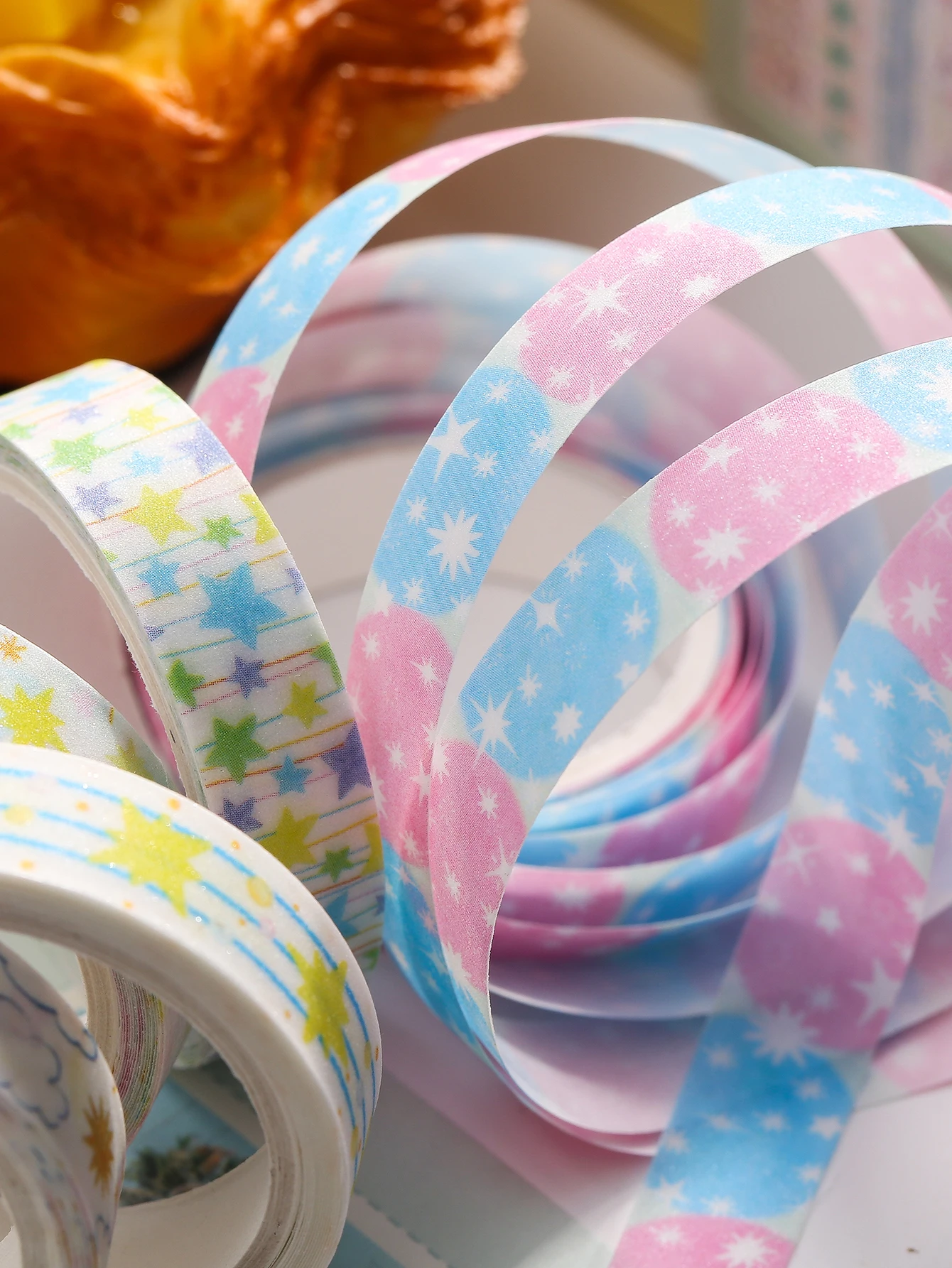 5-teiliges süßes Washi-Tape-Set im japanischen Stil, handgefertigt, DIY-Scrapbooking, Geschenkbox für die Feiertage, Scrap-Dekoration, Schulbedarf – Detail 5