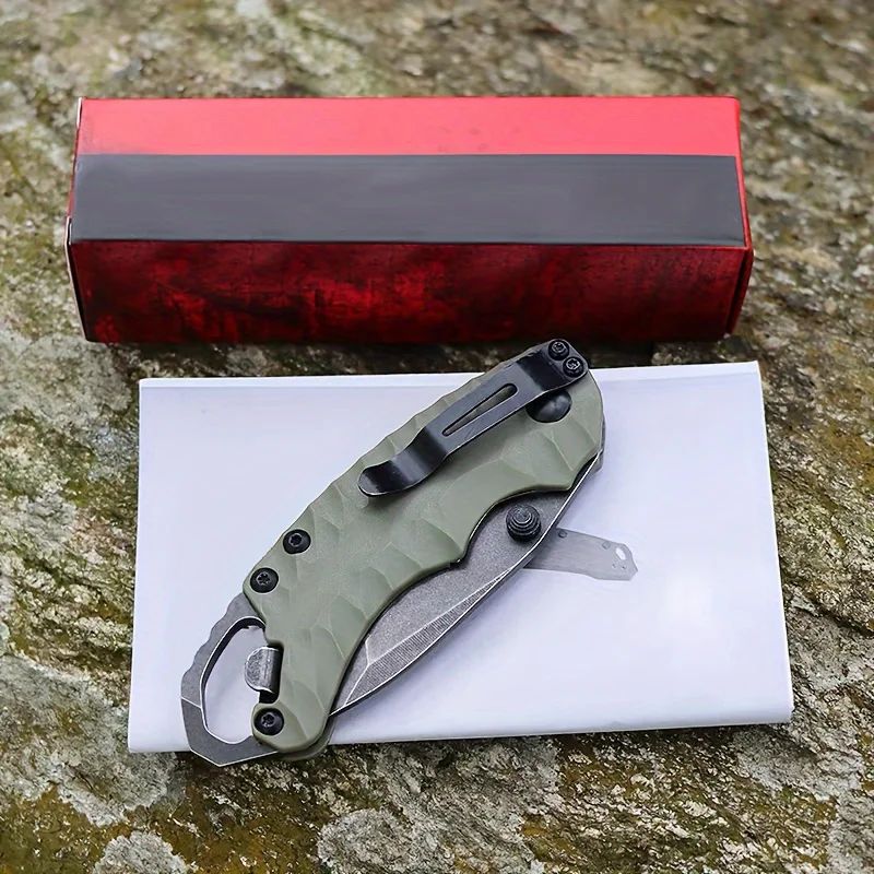 KS 8750 Shuffle II Tanto Knives 8Cr13Mov Mini Pocket Folding Knife Army Combat Camping Survival EDC Cutting Multi Tool