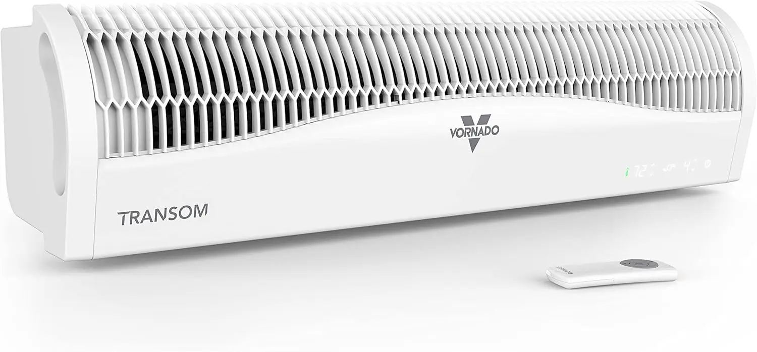 

TRANSOM Window Fan with 4 Speeds, Remote Control, Reversible Exhaust Mode, Weather Resistant Case, Whole Room, Ice White