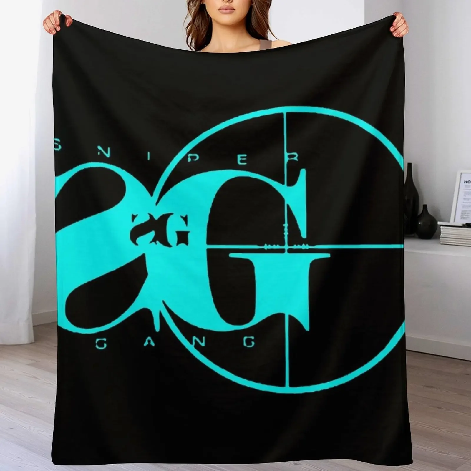 sniper gang Throw Blanket Custom Moving Beautifuls Hair Blankets