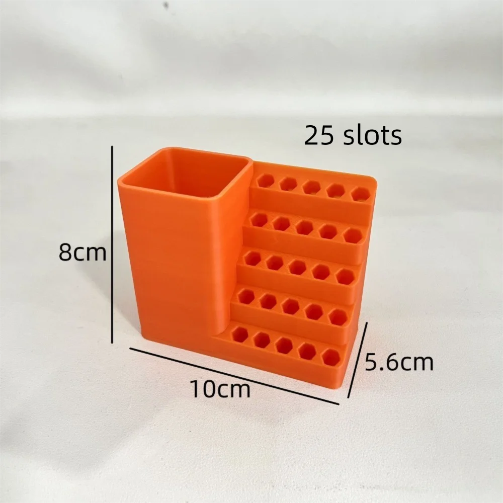 

20/25/50/100Holes Screwdriver Bit Storage Tool Plastic Save Space Batch Header Organiser Tool Box Perforated Board Bracket