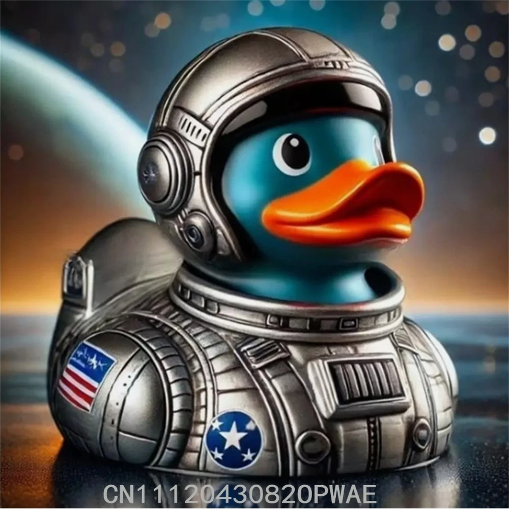 

Military Resin Duck Sculpture Handmade Art Craft Home Office Desk Decor Veteran Tribute Collectible Gift Ornament