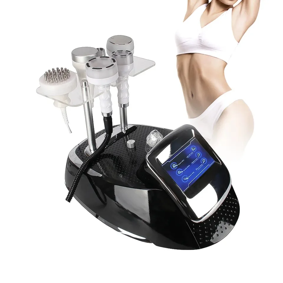 6 en 1 5D RF 80k Multifunctional Cavitation Slimming Machine Vacuum Cavitation System Liposuction Body Slimming