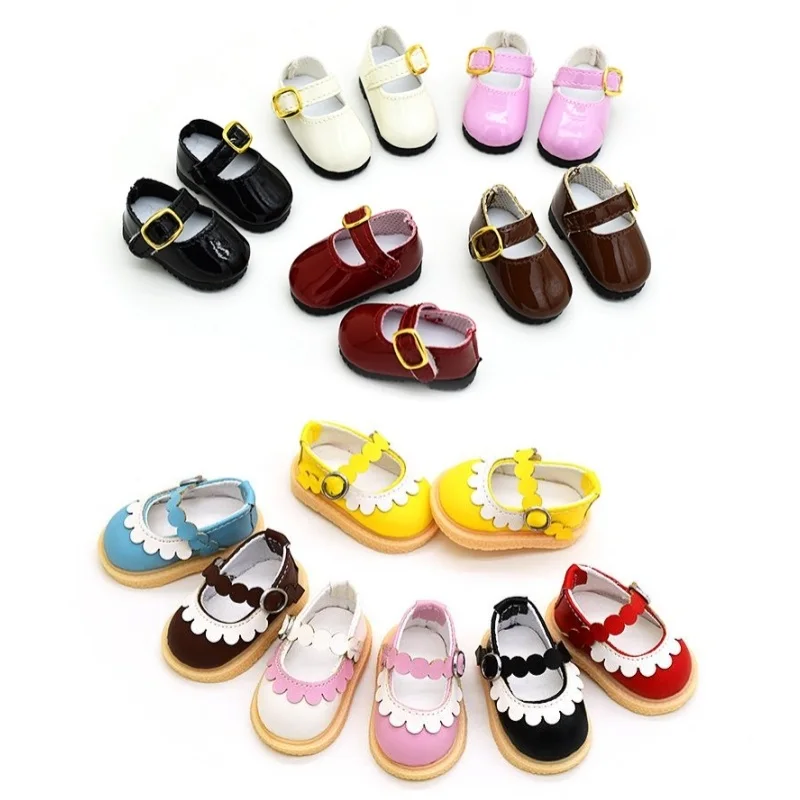 

1 Pair PU Leather Doll Shoes For 1/6 BJD Doll Accessories Multicolor Mini Princess Shoes Dress Up Doll Change Clothes Game Shoes