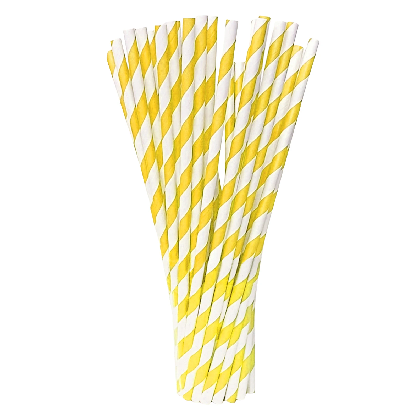 100pcs Biodegradable Paper Straws Colorful Party Drinks Disposable Supplies Bar Decoration Accessories