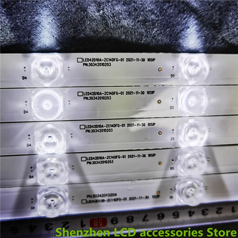 50 قطعة-10TV LED42D10A-ZC14DFG-01 42 بوصة استخدام الألومنيوم 823 مللي متر 100% جديد LCD TV الخلفية بار