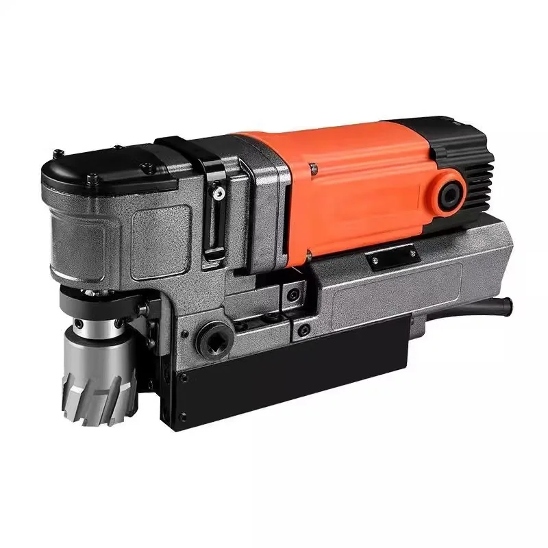 Low-Profile Magnetic Drill Press For Tight Spaces - Compact Short-Body Magnetic Core Drill For Space-Saving Hole Drilling