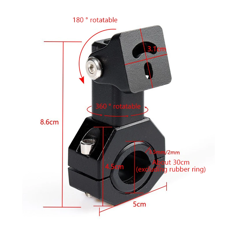 2pcs Motorcycle Mounting Bracket Headlight Spotlight Mount Universal Motorcycle Fog Light Bracket Headlamp Holder Accesorios - view 4