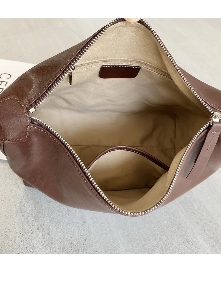 Women\'s Large Capacity Shoulder Bag armpit bag Ladies Genuine Leather Commuter Shopper Bags High Quality Luxury Handbag Big tote