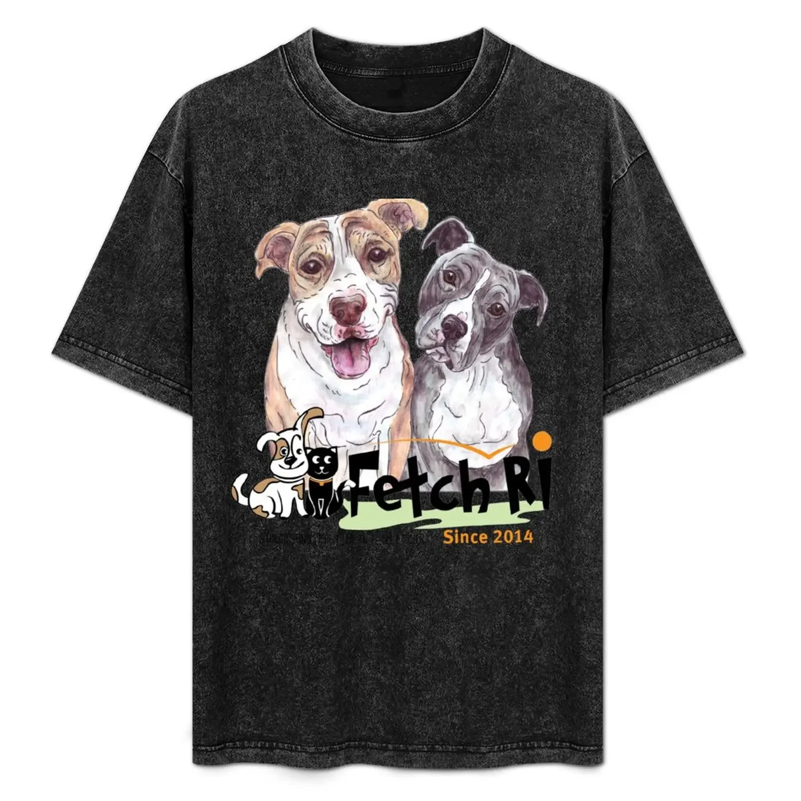 FETCH RI with Diego + Lola Bean @fetchri T-Shirt anime clothes plus size tops fruit of the loom mens t shirts