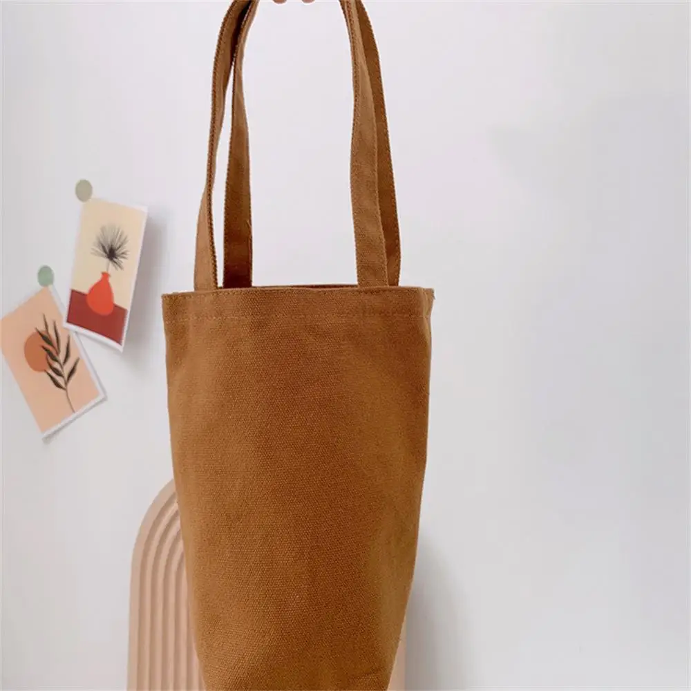 1/2/4PCS Canvas Bag Multi Scene Use Portable Mobile Phone Bag Canvas Shoulder Handbag Water Cup Accessories Water Bottle Cover