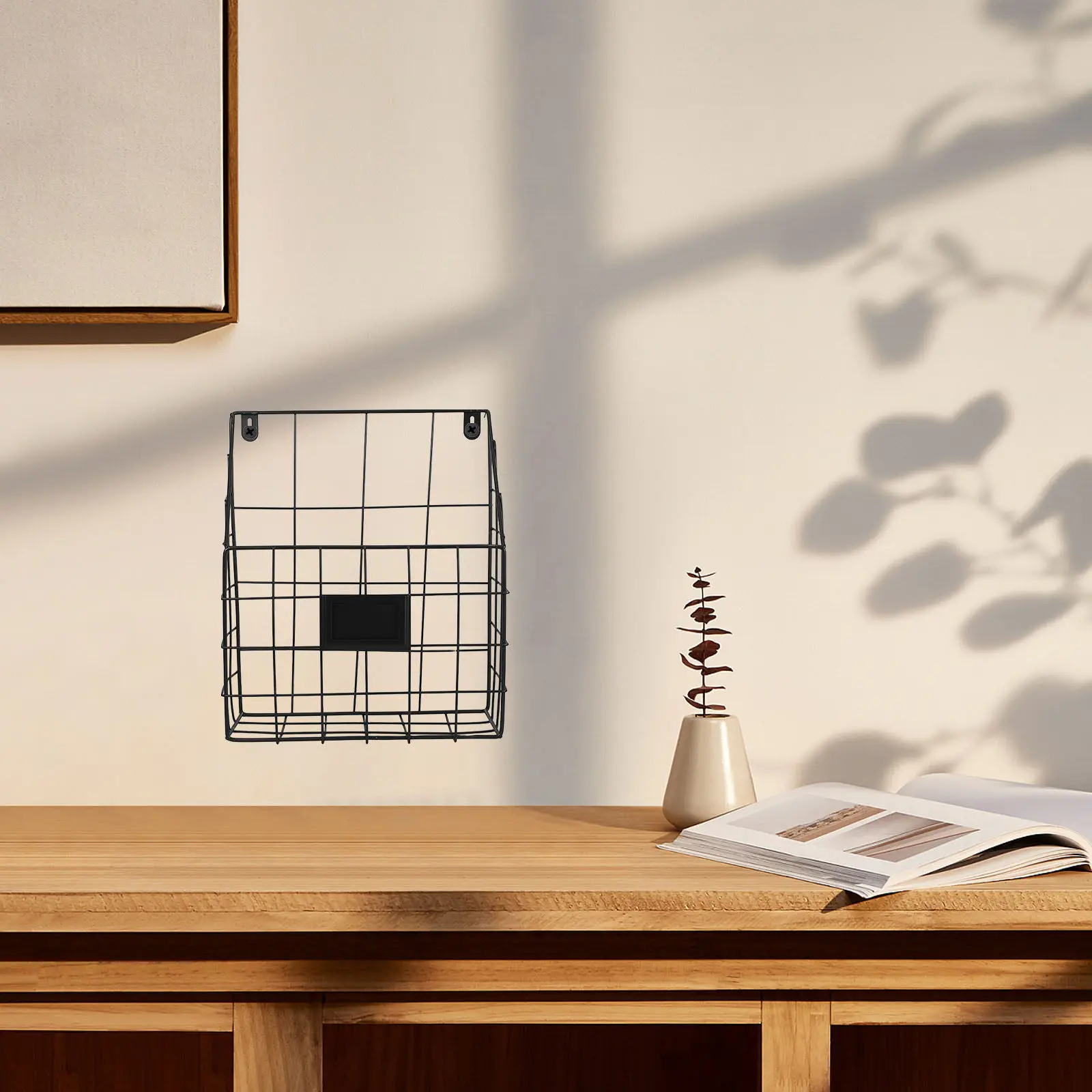 

Настольный органайзер из кованого железа в скандинавском стиле, черный держатель для писем, стеллаж для хранения офисных документов, органайзер для книг, аксессуары для рабочего стола