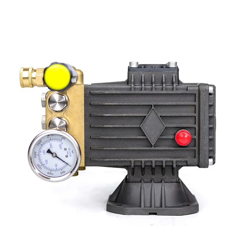 

Латунный тройной плунжерный насос L-1810/1812/1814 Поршневой насос высокого давления 180-250 бар, 11-21 л/мин, полый вал 28 мм для мойки высокого давления