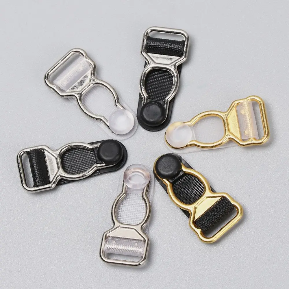 10Pcs Garter Belt Clips Hosiery Stocking Grips 10/12mm Plastic Alloy Sock Clips Suspender Ends Buckles Underwear Accessories