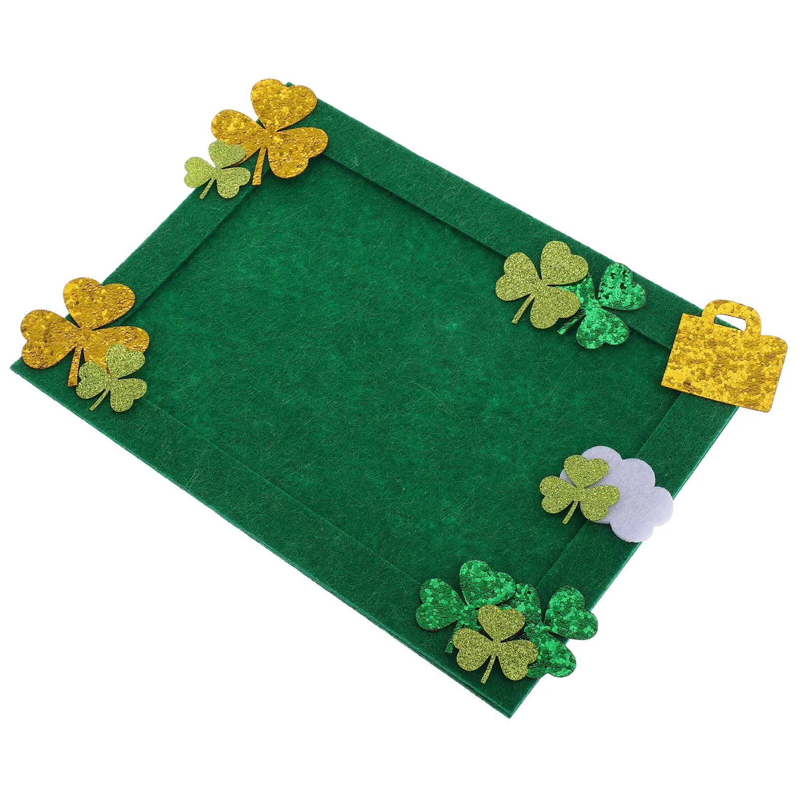 

Irish Festival Photo Frames Green Shamrock DIY Collage St Patrick Decor Home Decorations Felt Material