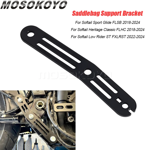 Sakwa wsporniki podpierające Softail Sport slide FLSB Heritage Classic FLHC Low Rider ST prawy torebka podsiodłowa uchwyt na remont 18-2024
