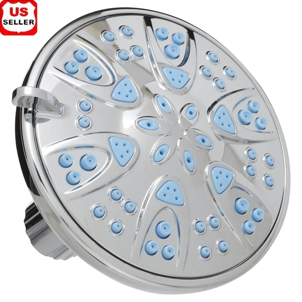 

Антимикробная насадка для душа высокого давления, технология Microban, 6 настроек, легко очищаемая, без засорения, экономия воды, установка, хром