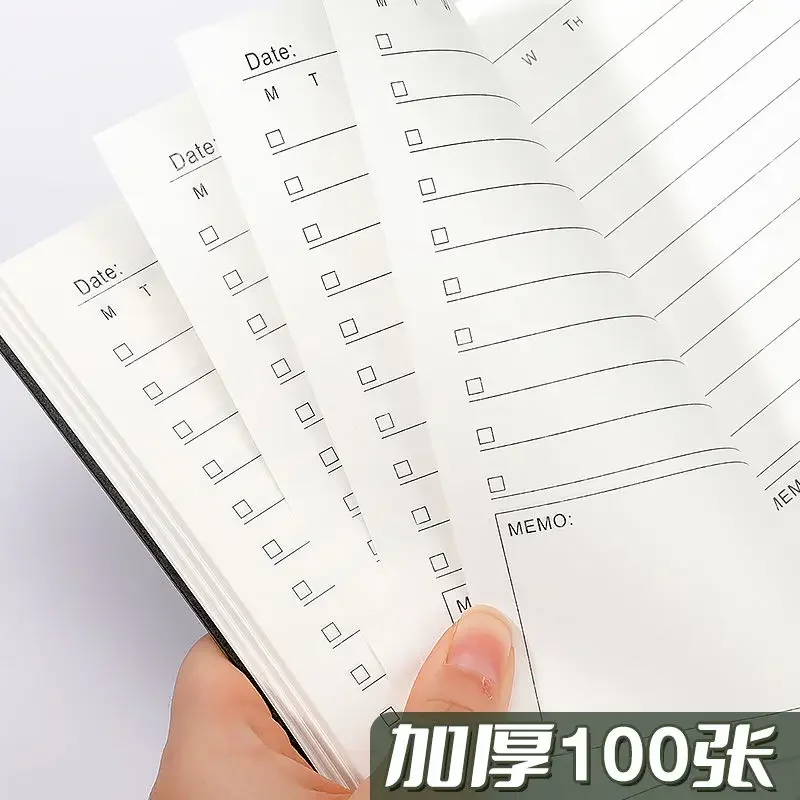 ToDoList Daily Planner High-value Ins Style Self-discipline Check-in Book Portable Time Management Daily Notepad