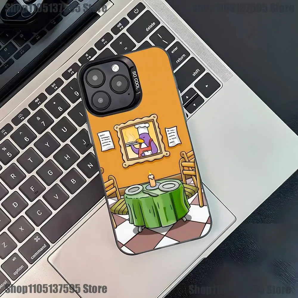Funda de teléfono Game C-Clubs P-Penguin-ns para iPhone 17,16,15,14,13,12,11,Pro,XS,Max,Plus,Mini,SE4,E, funda negra mate a prueba de golpes
