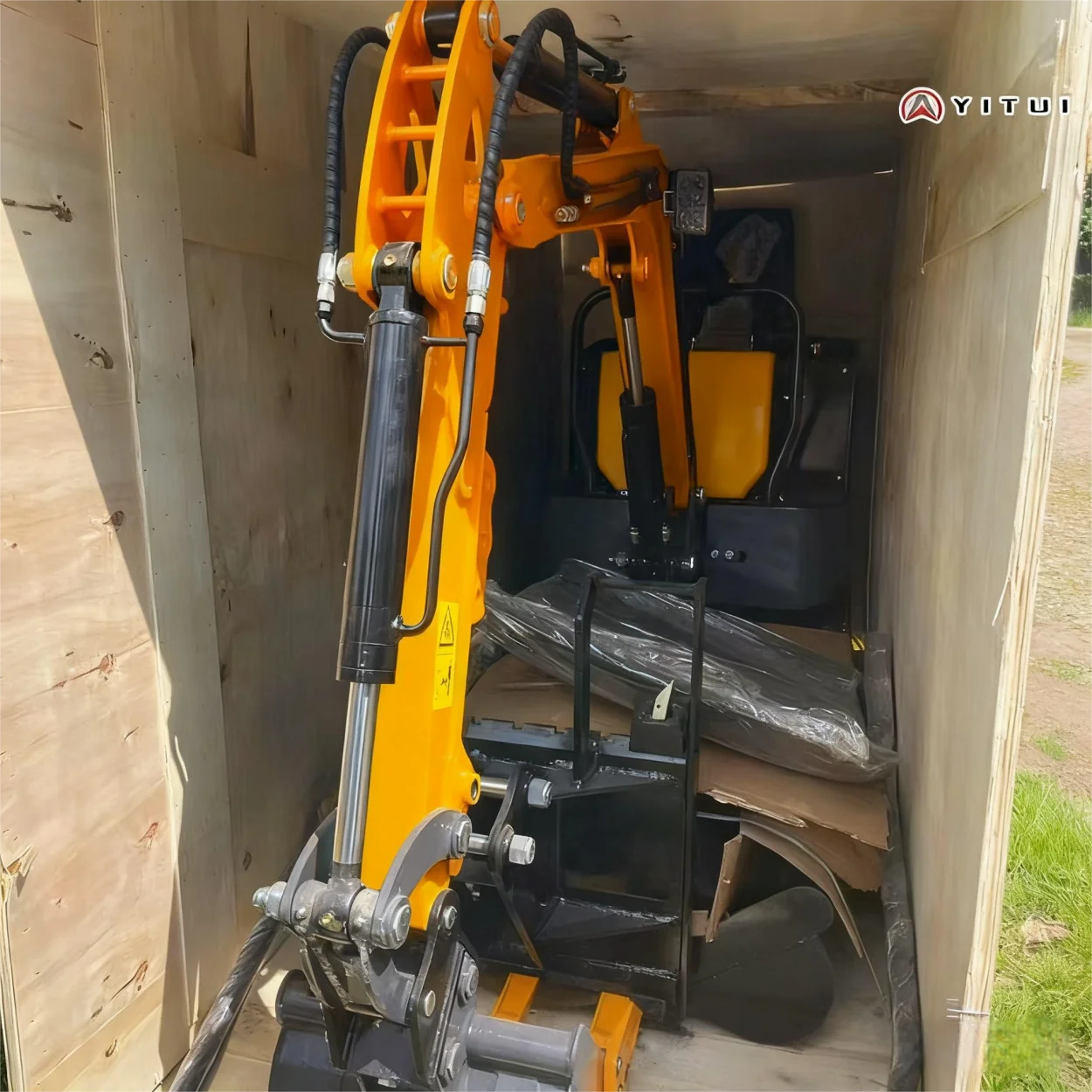 حفارة صغيرة 1.2 طن مخصصة للنقل المجاني محرك كوبوتا حفارة صغيرة مجنزرة مناسبة للمزارع العائلية #4