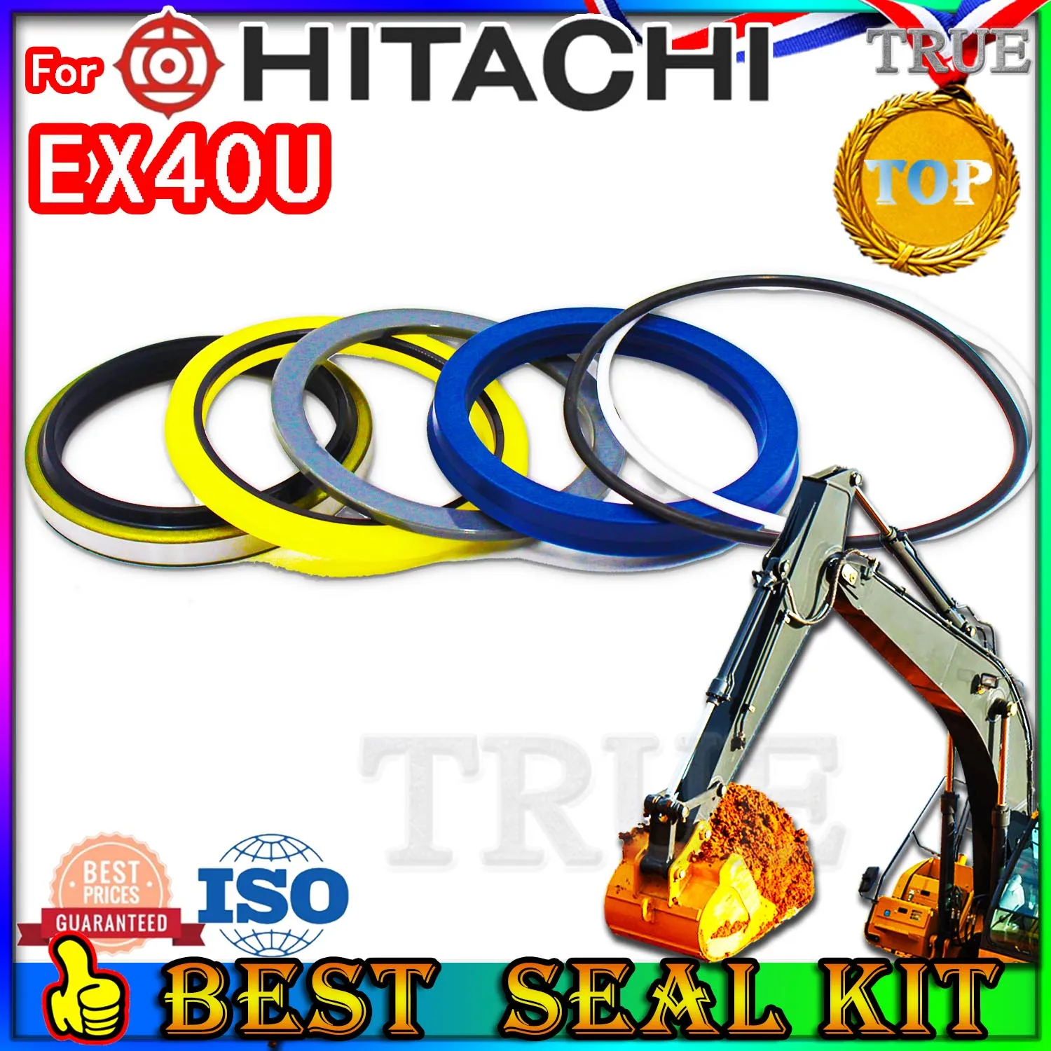 

For Hitachi EX40U Oil Seal Repair Kit Boom Arm Bucket Excavator Hydraulic Cylinder Hit Nitrile NBR Nok Washer Skf Service Track