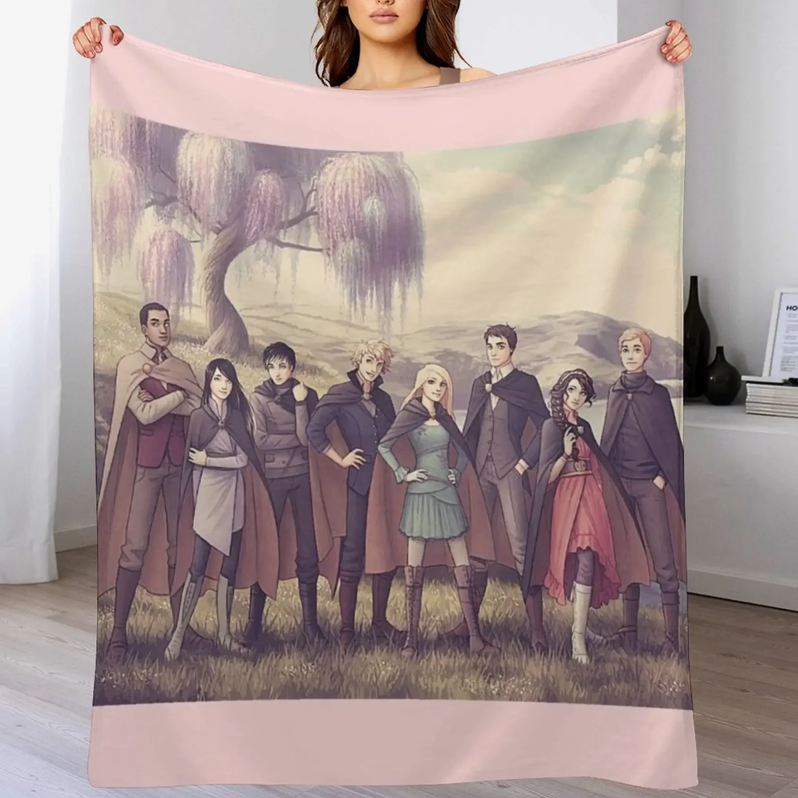

keeper of the lost cities character Throw Blanket Cozy Microfiber Throw Blanket for Home Bedroom