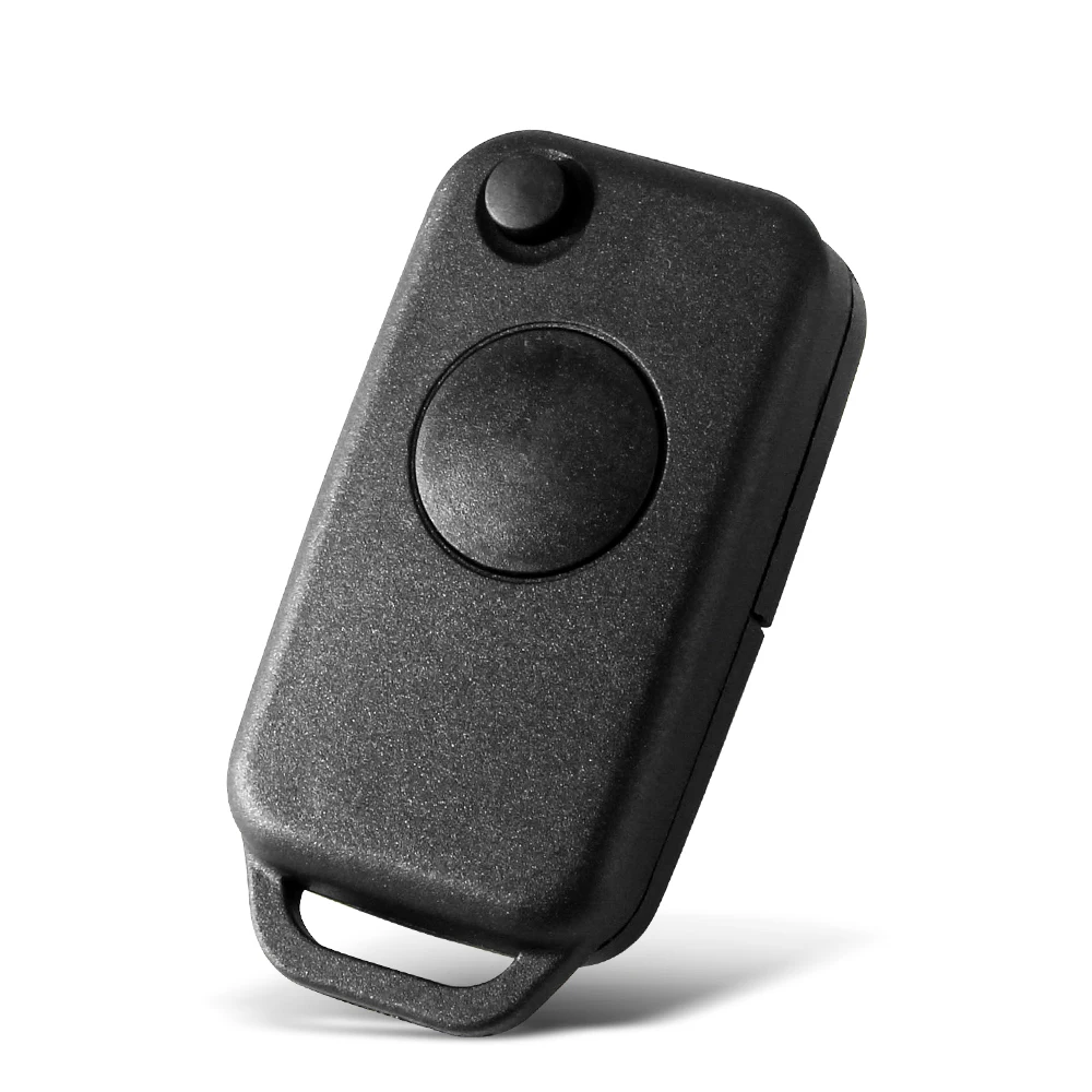 KEYYOU 1 Button Flip Folding Smart Remote Car Key Shell Fob Case Replacement For Mercedes Benz W168 W124 W202 1984-2004 A C E