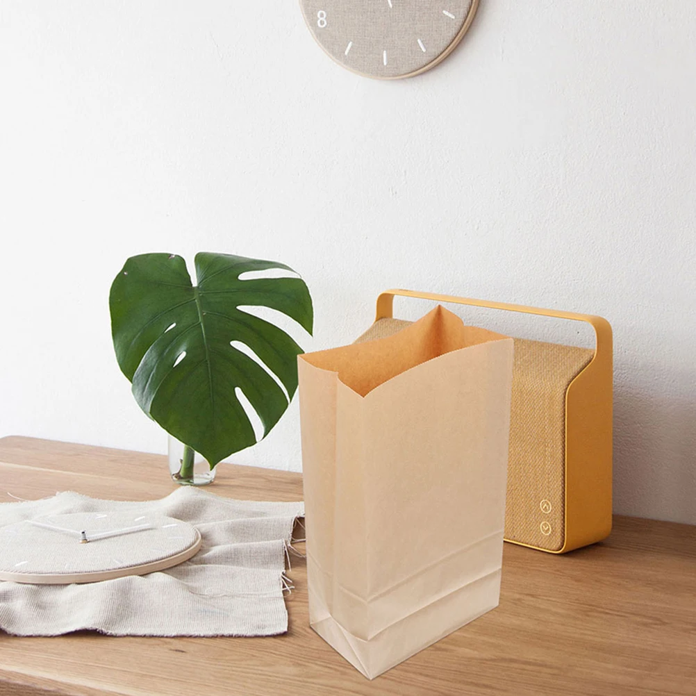 

20 Pcs Paper S wiches Bag Waterproof Kraft Paper Bags Bread Bread Packing Bags Packaging S wich Snack Gift Storage Food