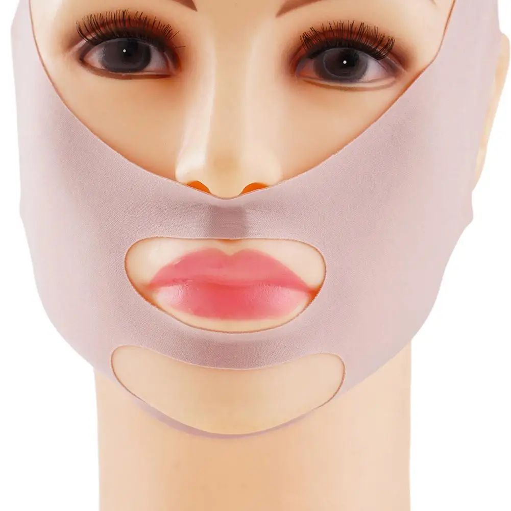 Bandage facial anti-déformable réutilisable pour femme, ceinture de ruisseau, masque amincissant, cou endormi, lifting des joues en V, beauté respirante 3D, T M9J5