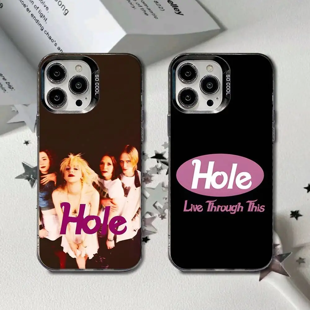 

H-Hole Live Through This Phone Case For iPhone 16,15,14,13,12,11,8,7,Pro,Max,Plus,Mini,XS,SE Anti Fall Black Matte Hard
