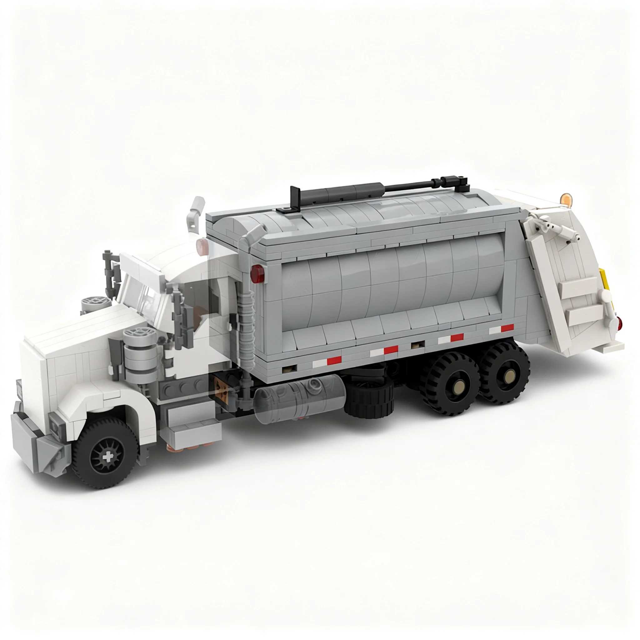 561pcs MOC Garbage Truck Attachment City Model Building Blocks Craft Assemble 3D Collection Display Idea Education Creative