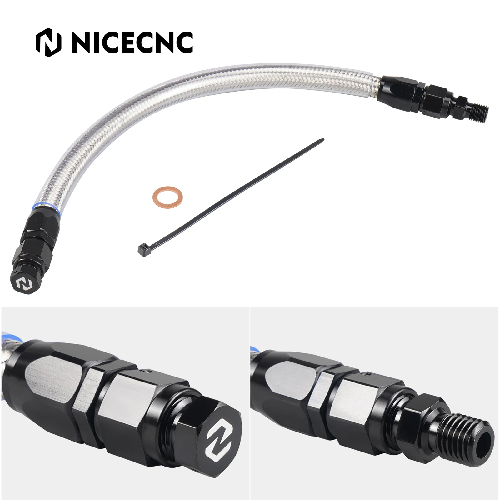 NICECNC مجموعة خرطوم تصريف خزان الزيت للدراجات النارية لـ KTM 990 LC8 Adventure 2007-2012 990 Adventure 2006-2013 990 Adventure R 2009-2012