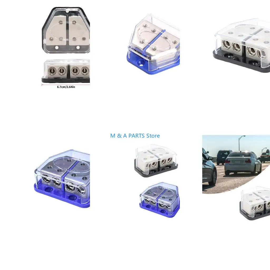 U1JF Multiple Port Ground Wire Distribution Block Car Stereo Plastic Metal Housing